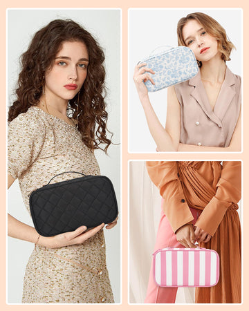 Relavel separadores y soportes para brochas dentro de la bolsa mantienen todo al alcance.