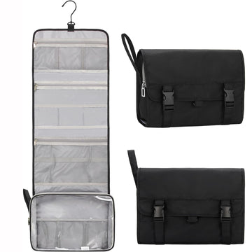 Relavel bolsa de aseo viajera colgante: acceso rápido al contenido.