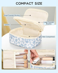 Relavel organizador de doble capa para cosméticos y accesorios.