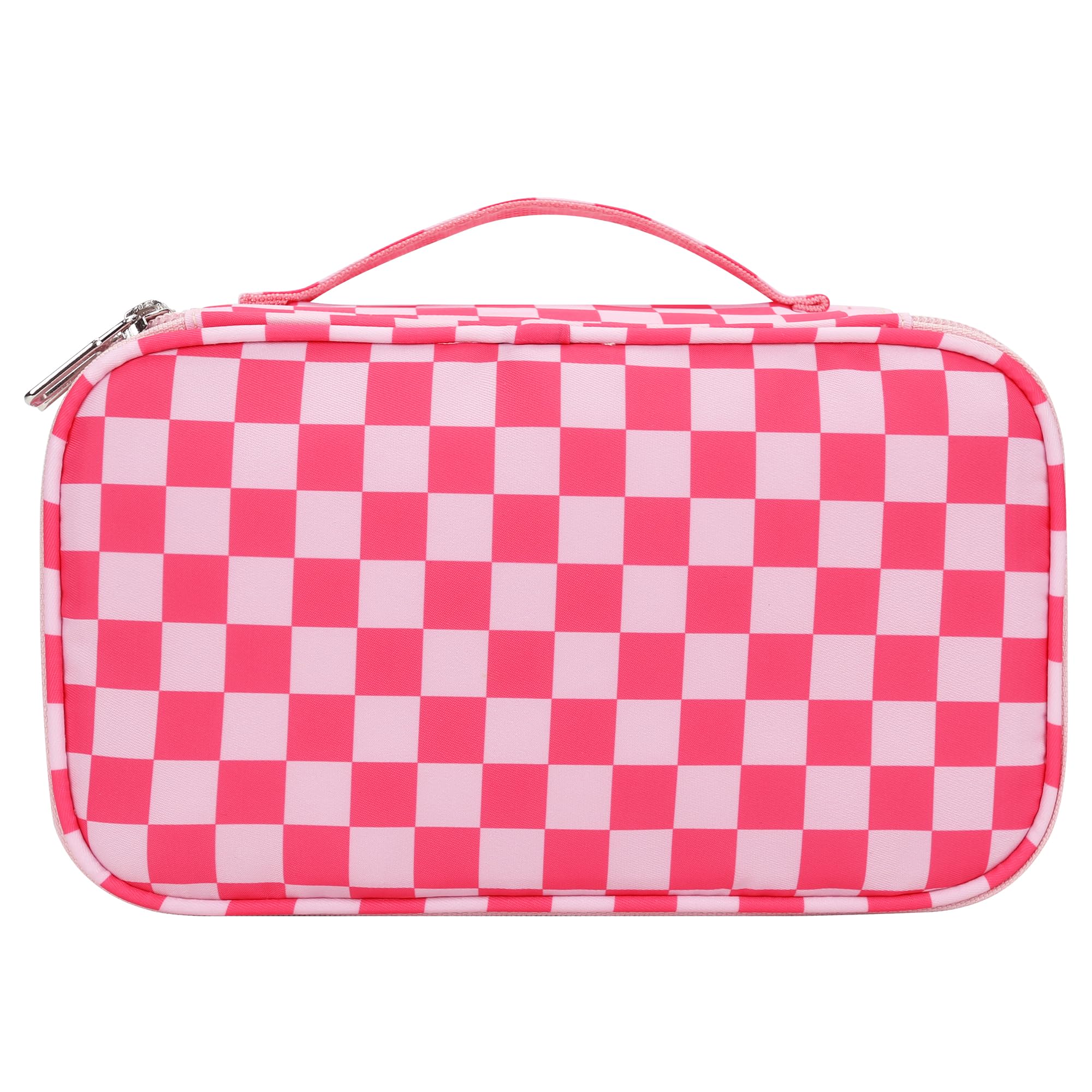 Relavel bolsa de maquillaje rosa, regalo ideal para mujer en festividades