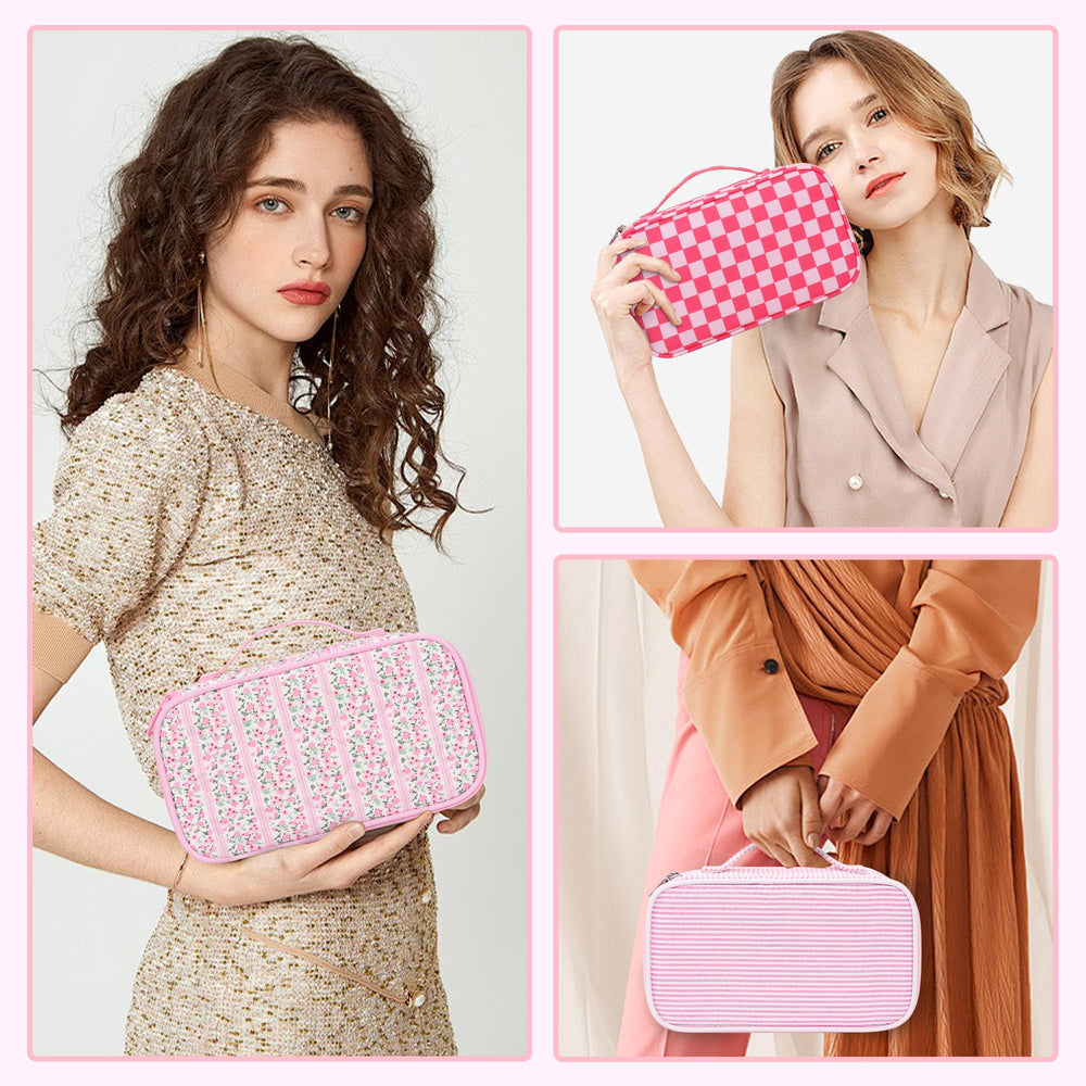 Relavel bolso maquillaje compacto ligero: ideal para uso diario.