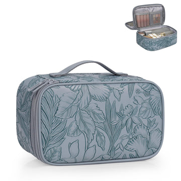 Relavel bolso maquillaje rosa bonito, ideal para viajar y mantener todo organizado.