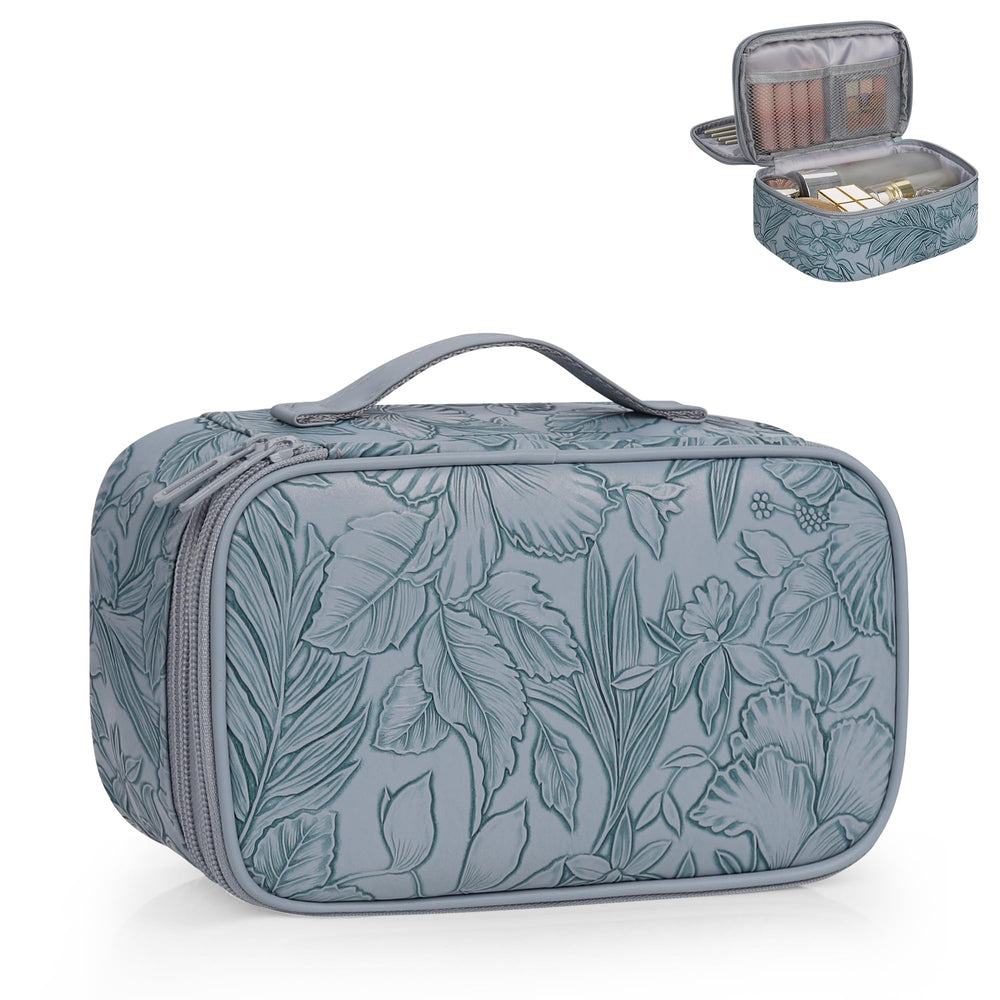 Relavel bolso maquillaje rosa bonito, ideal para viajar y mantener todo organizado.