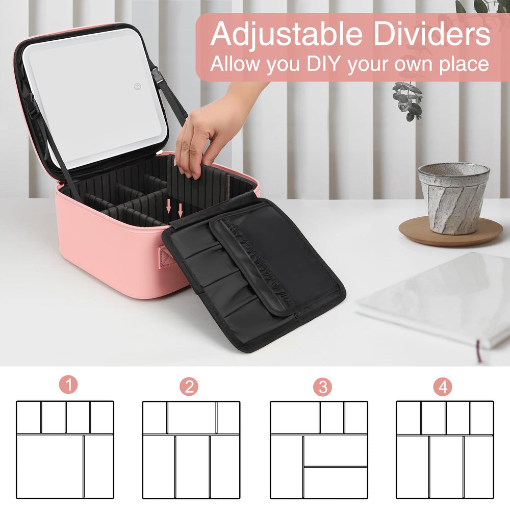 Relavel estuche de maquillaje impermeable, resistente a salpicaduras.