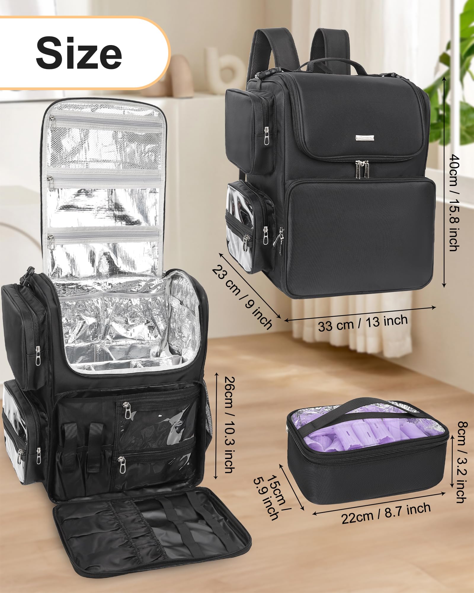 Relavel material de oxford impermeable facilita limpieza y durabilidad.