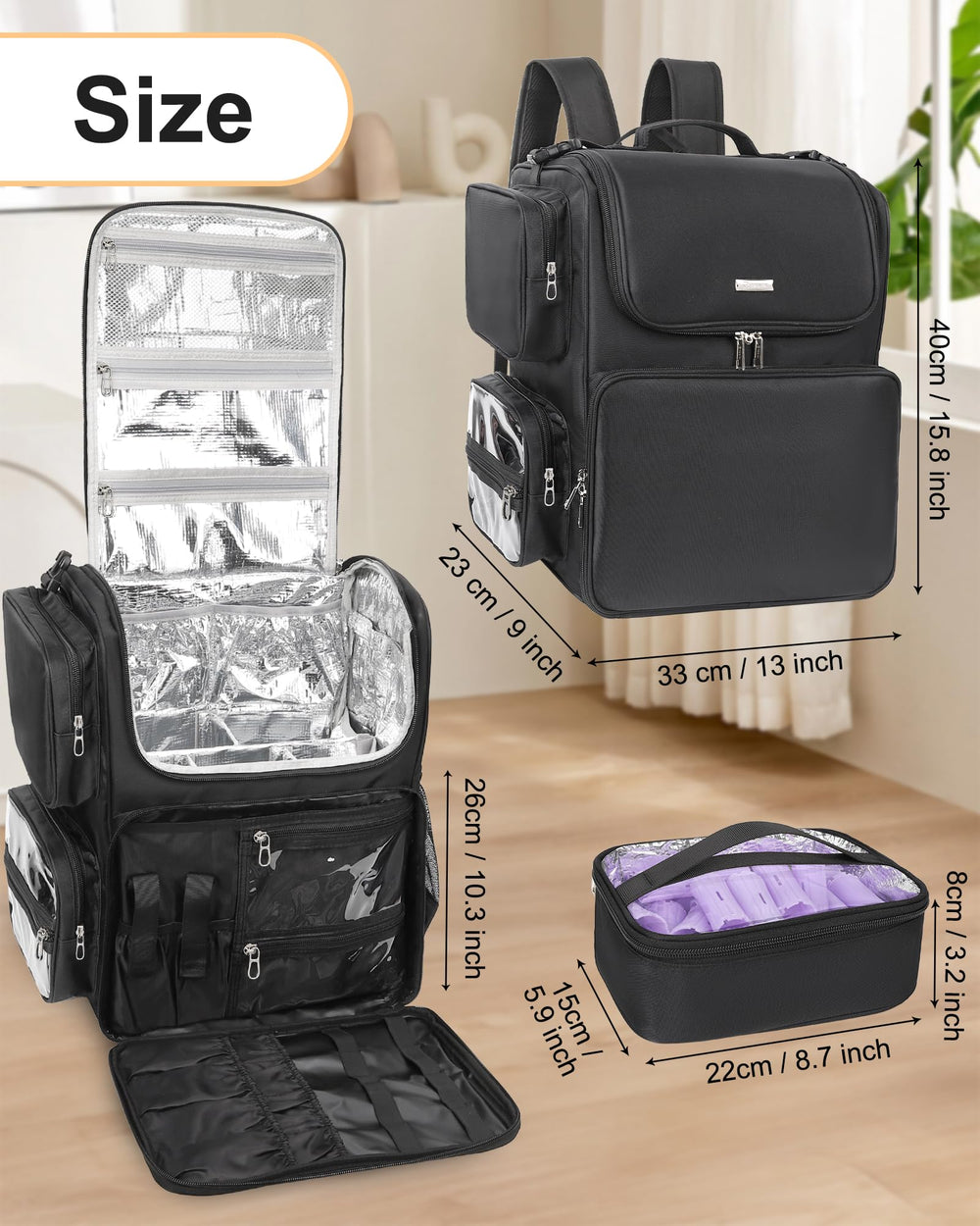 Relavel material de oxford impermeable facilita limpieza y durabilidad.