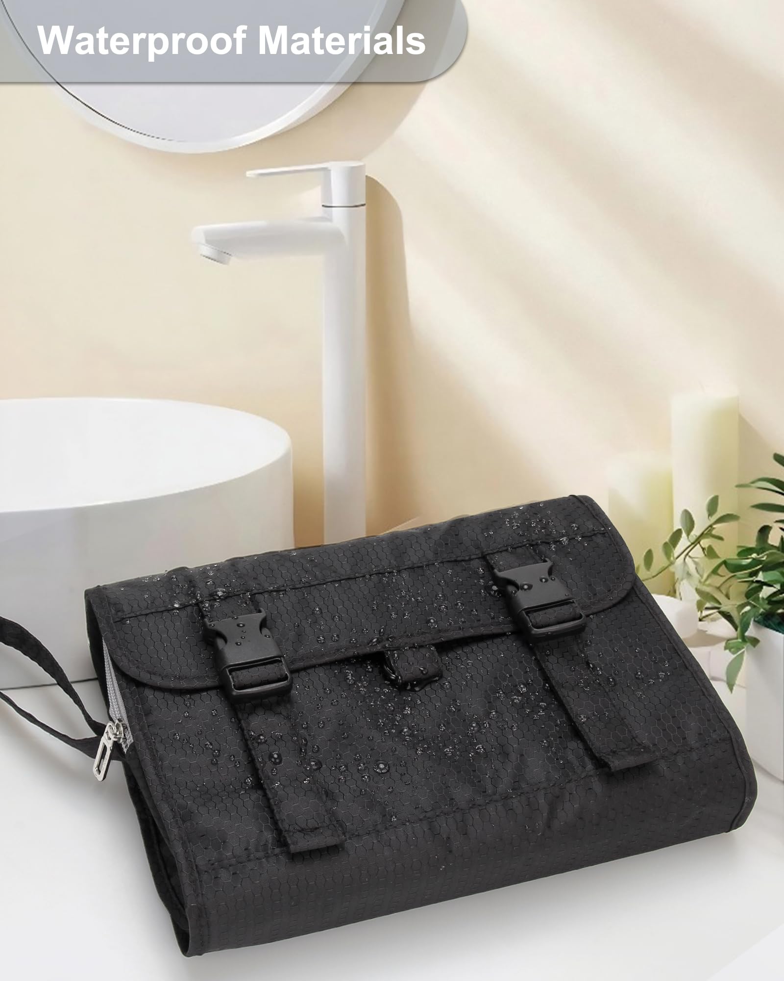 Relavel: neceser colgante negro combina con estilo y uso diario