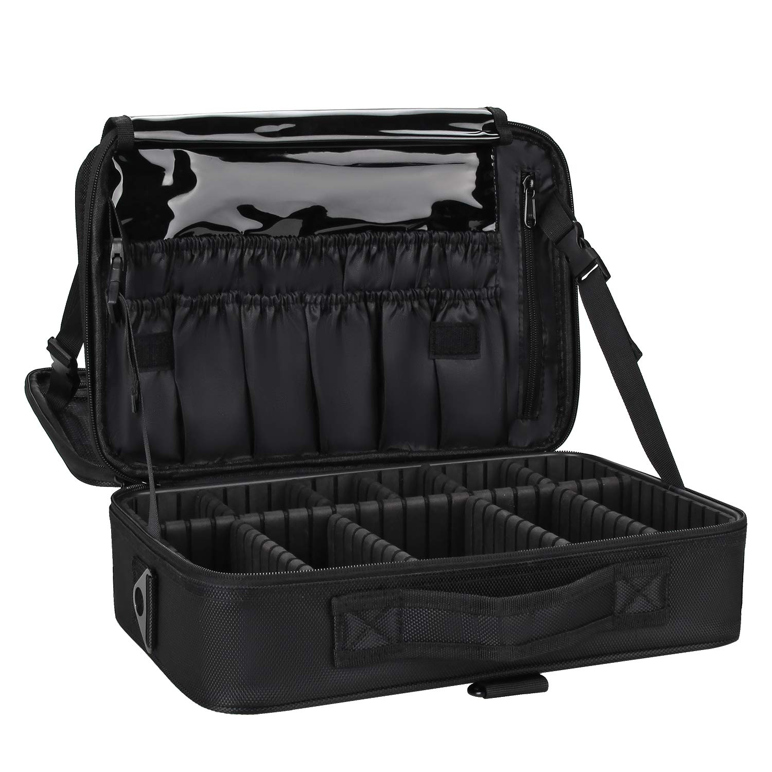 Relavel sac maquillage voyage grand format, rangement sûr et pratique pour vos essentiels