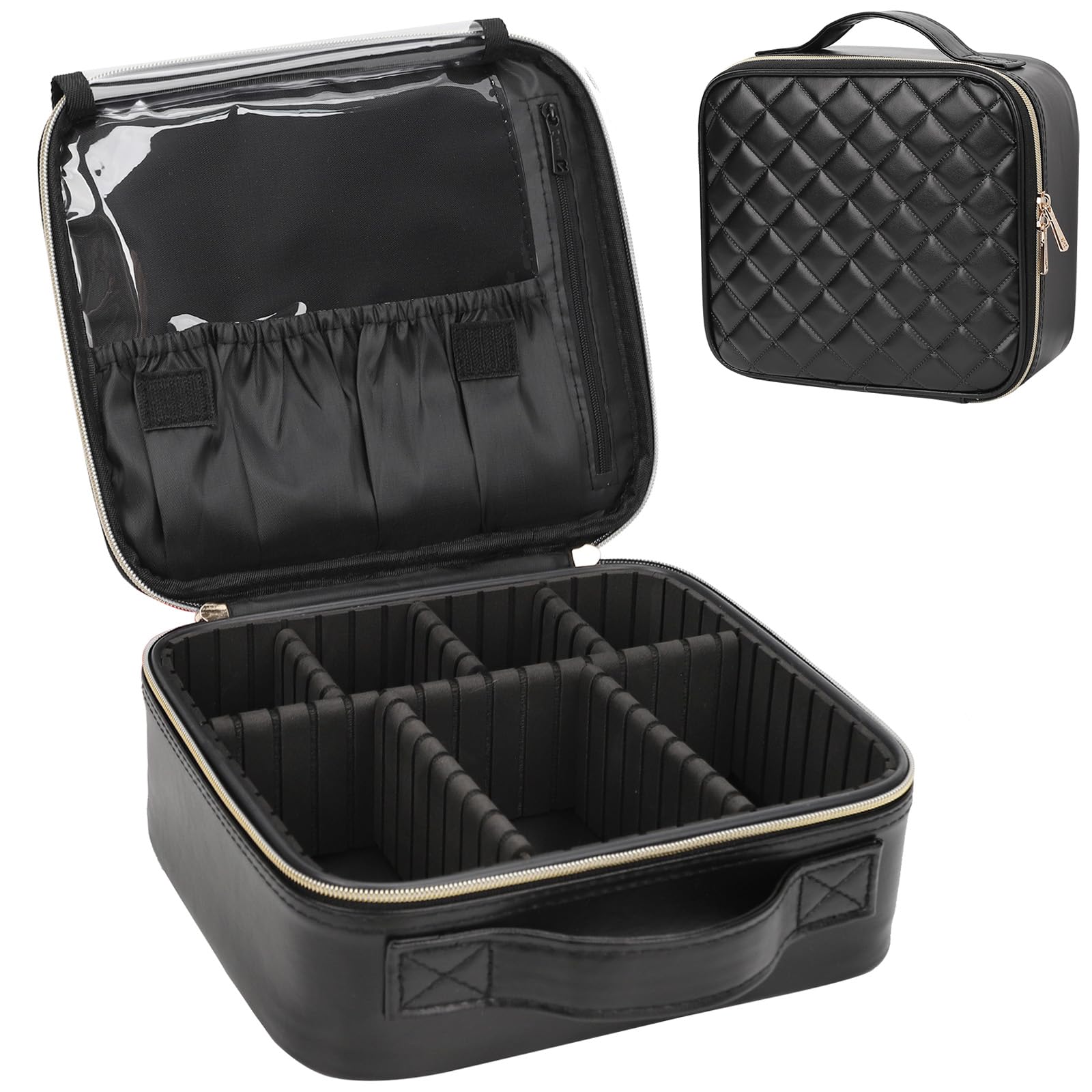 Relavel Trousse maquillage voyage, ouverture montrant l’espace organisé et accessible