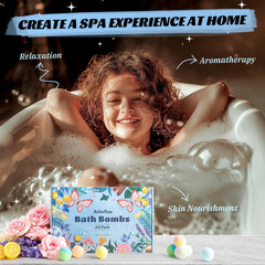 RelaxRose bomba de baño con ingredientes naturales para la piel