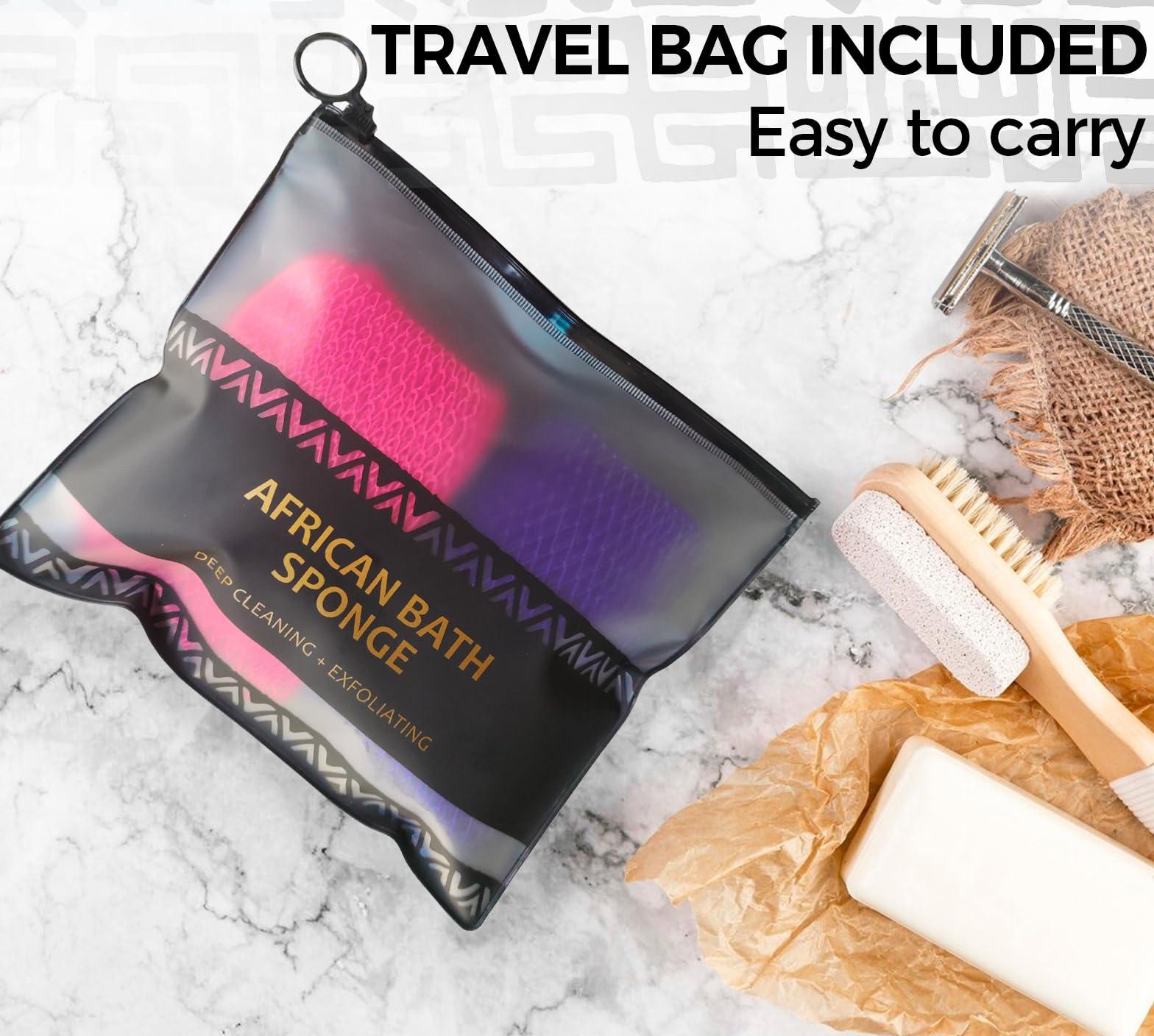 RelaxScene bolsa de almacenamiento para viaje mantiene la esponja limpia