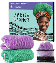 RelaxScene esponja de red africana con nudos para la espalda, exfoliante suave.