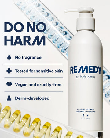Remedy Science producto sin fragancia, apto para piel sensible