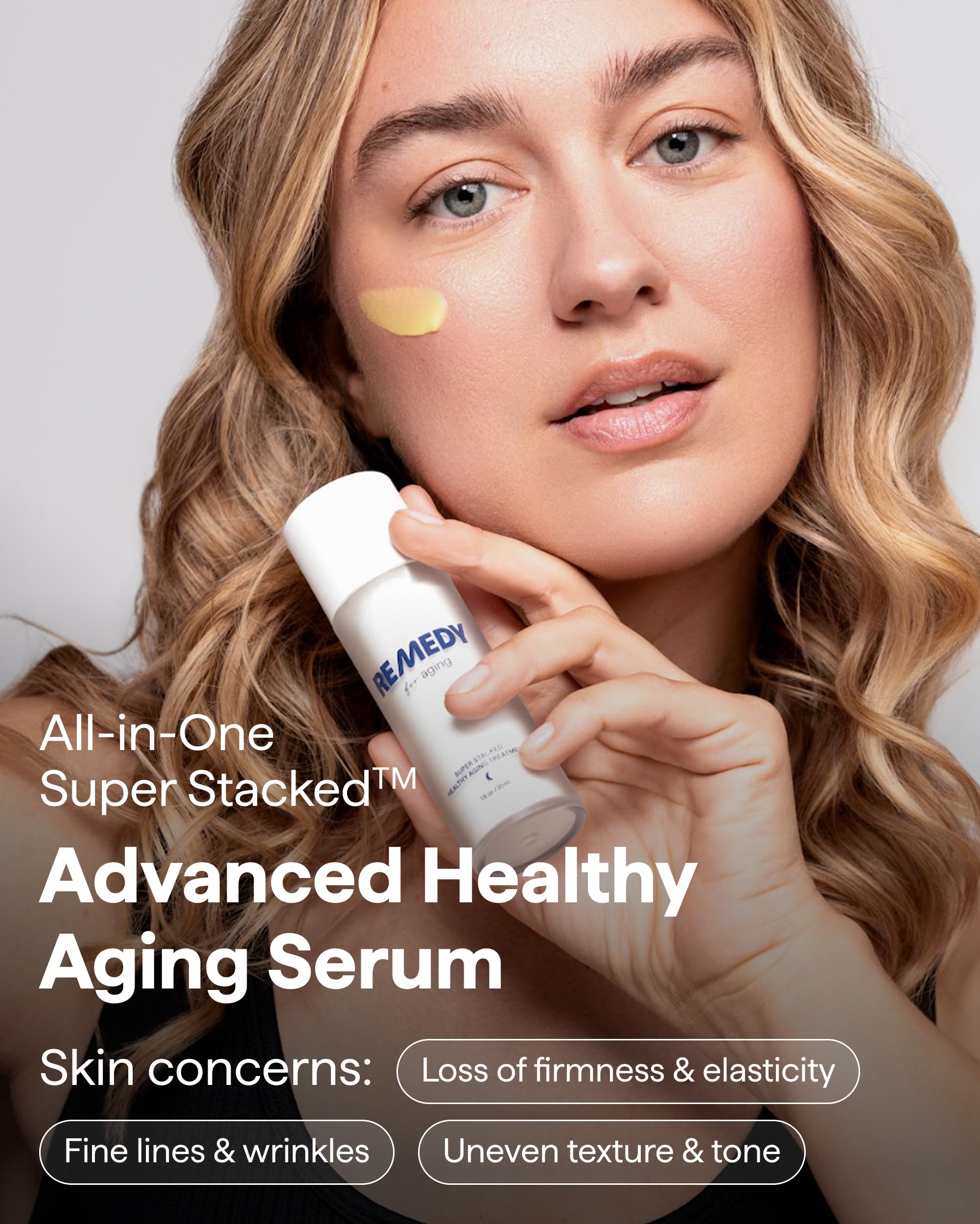 Remedy Science sérum anti-âge, texture gel légère et rapide d’absorption.
