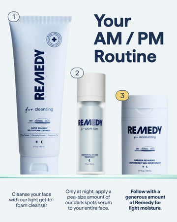 Remedy Science uso diario, dia y noche routine