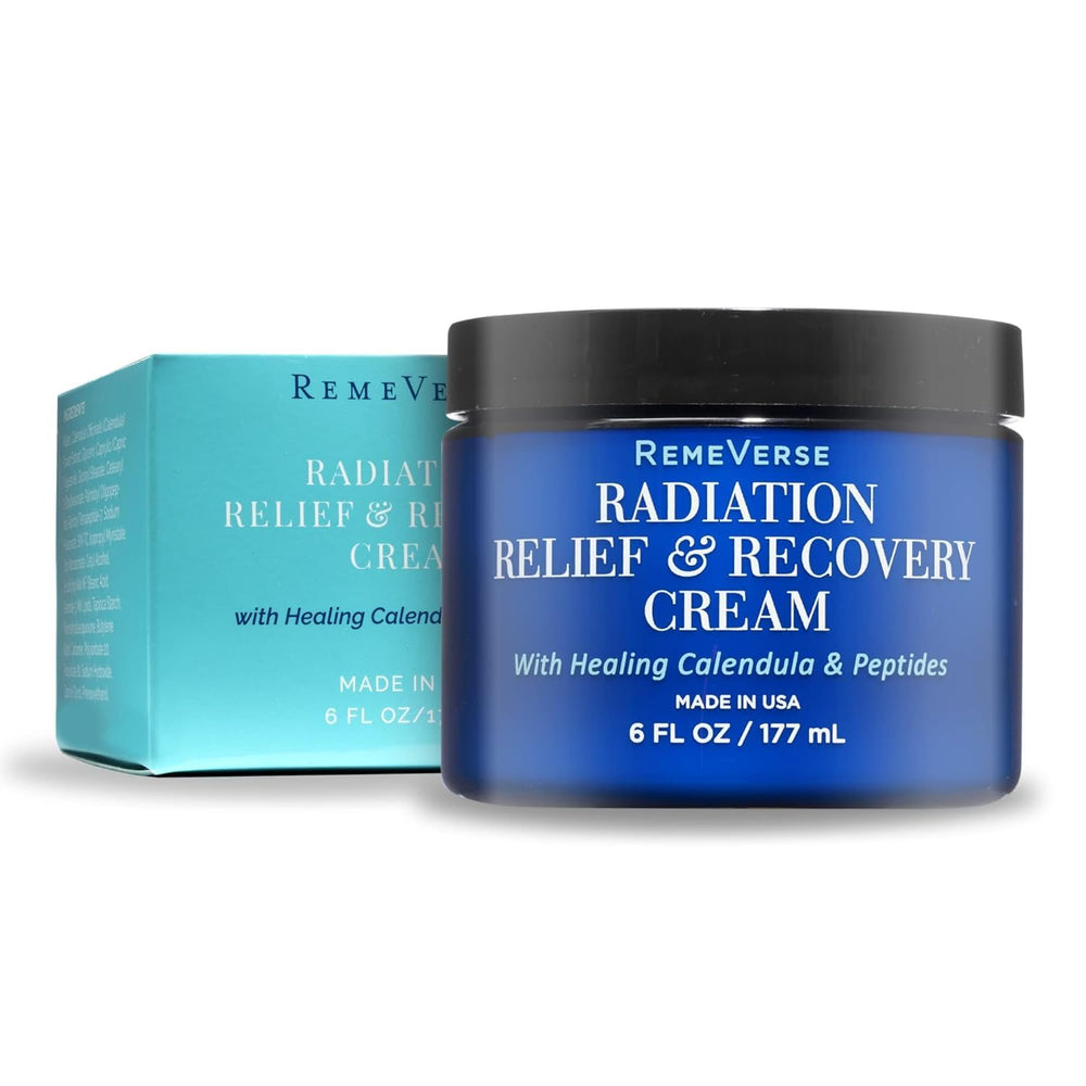 RemeVerse Crema Radiación en envase, alivio suave para piel sensible.