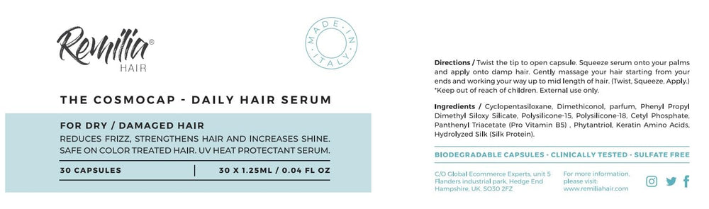 Remilia Hair cápsulas compostables, opción sostenible
