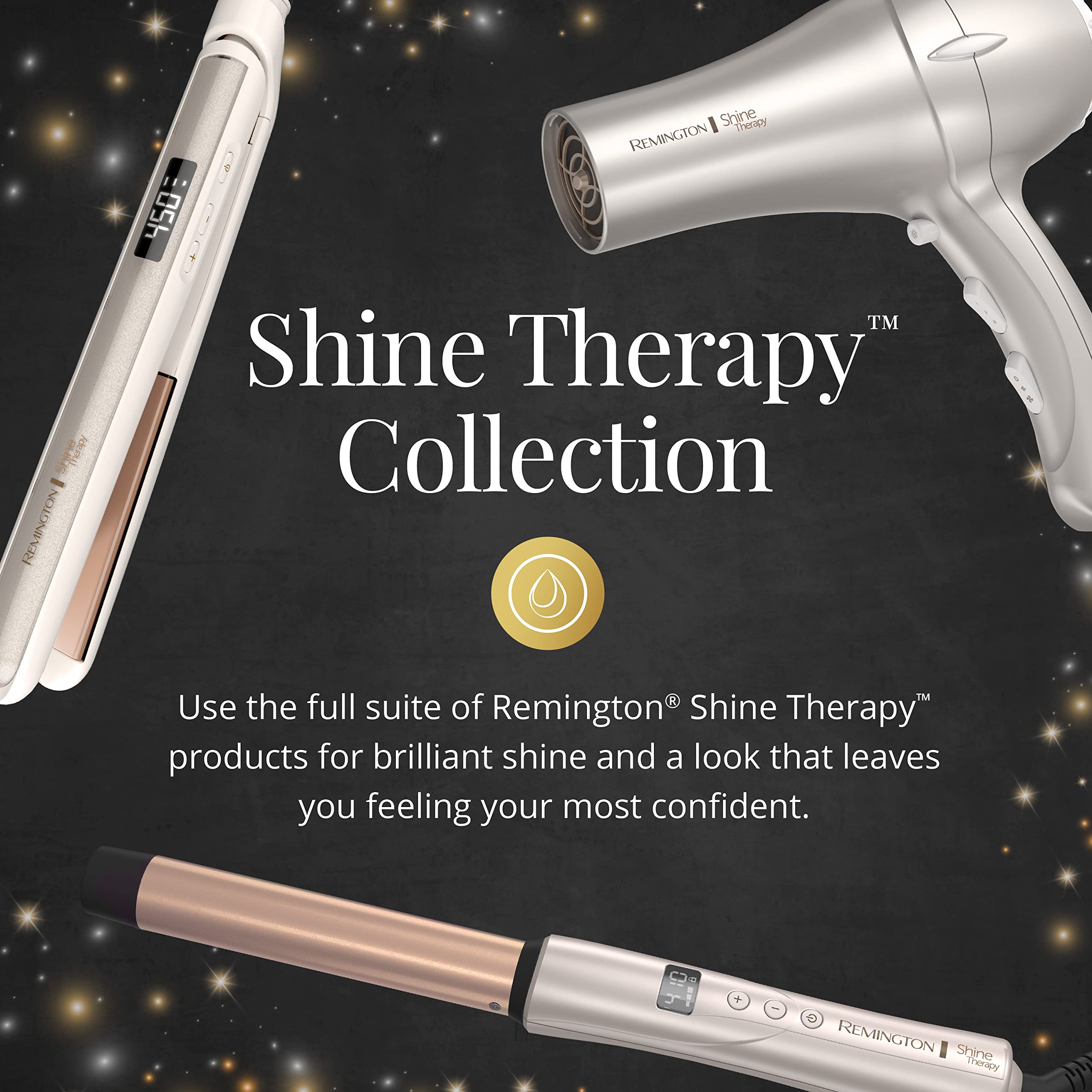 Remington Shine Therapy juego de 20 piezas con clips