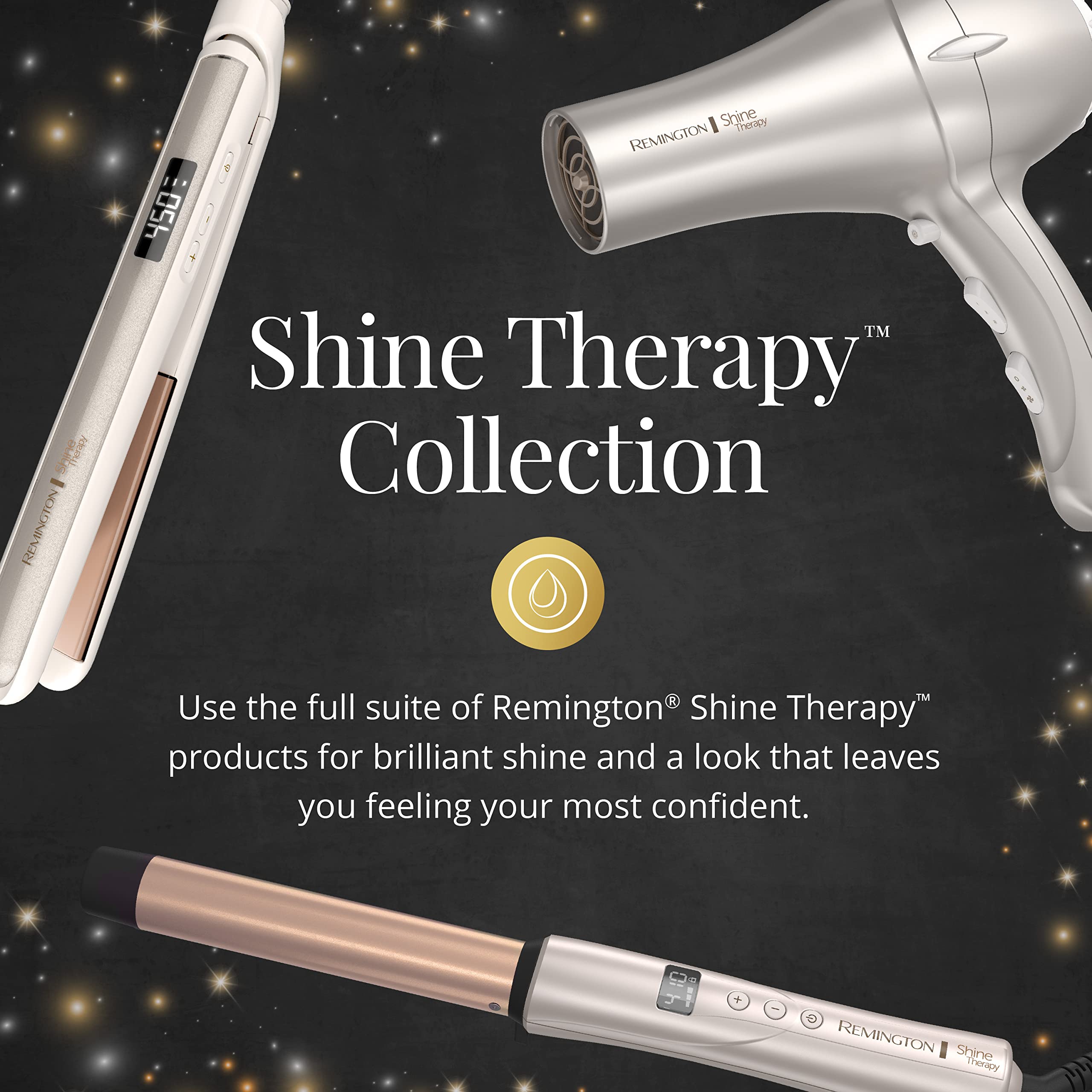 Remington Shine Therapy rizos naturales con control de temperatura