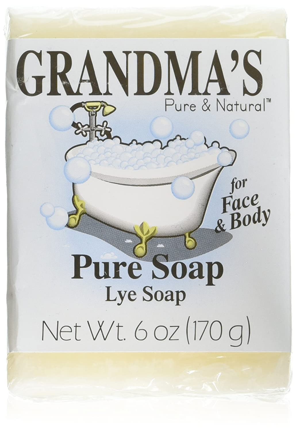 Remwood- Grandmas Pure Lye Soap Bar bath-time routine.