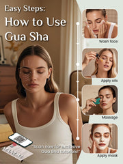 Rena Chris gua sha jade en elegante empaque, regalo ideal