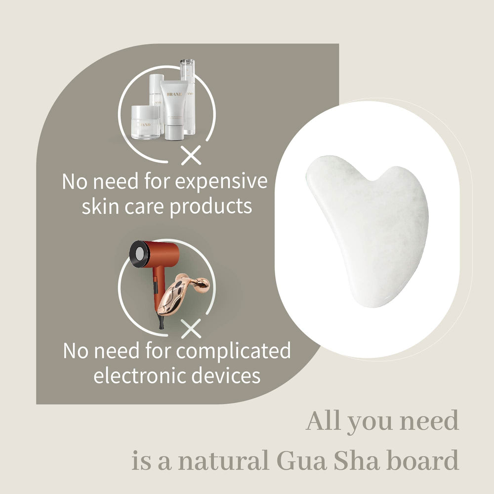 Embalaje elegante de Rena Chris gua sha, ideal para regalo
