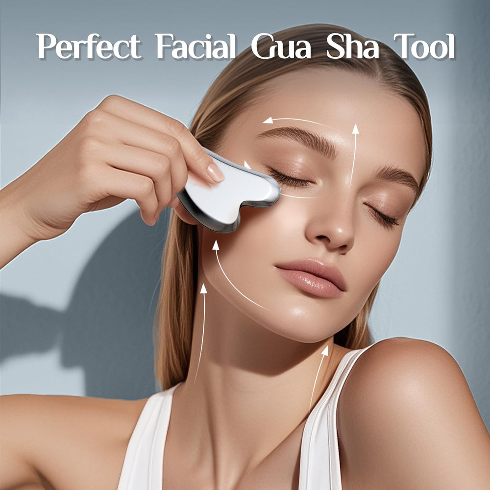Rena Chris Gua Sha, caja elegante para regalo de cuidado facial.
