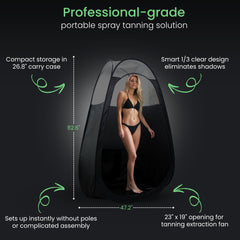 Reneebeautytan carpa bronceado de lujo plegable para uso profesional y doméstico.