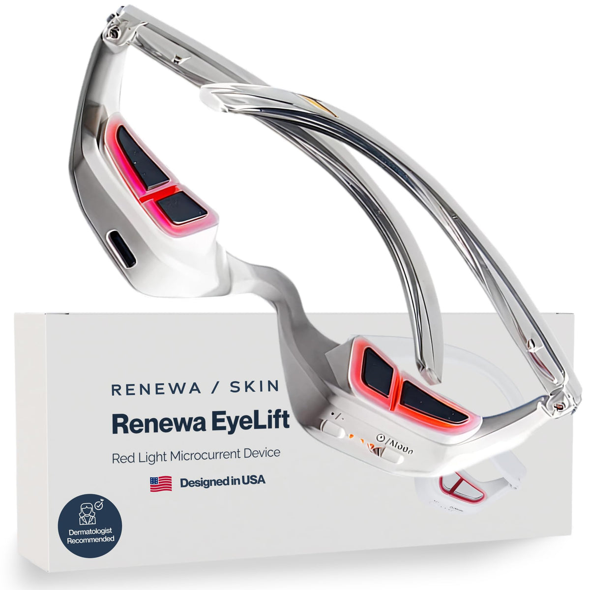 Renewa EyeLift, dispositivo frente, para revitalizar la mirada con luz suave.