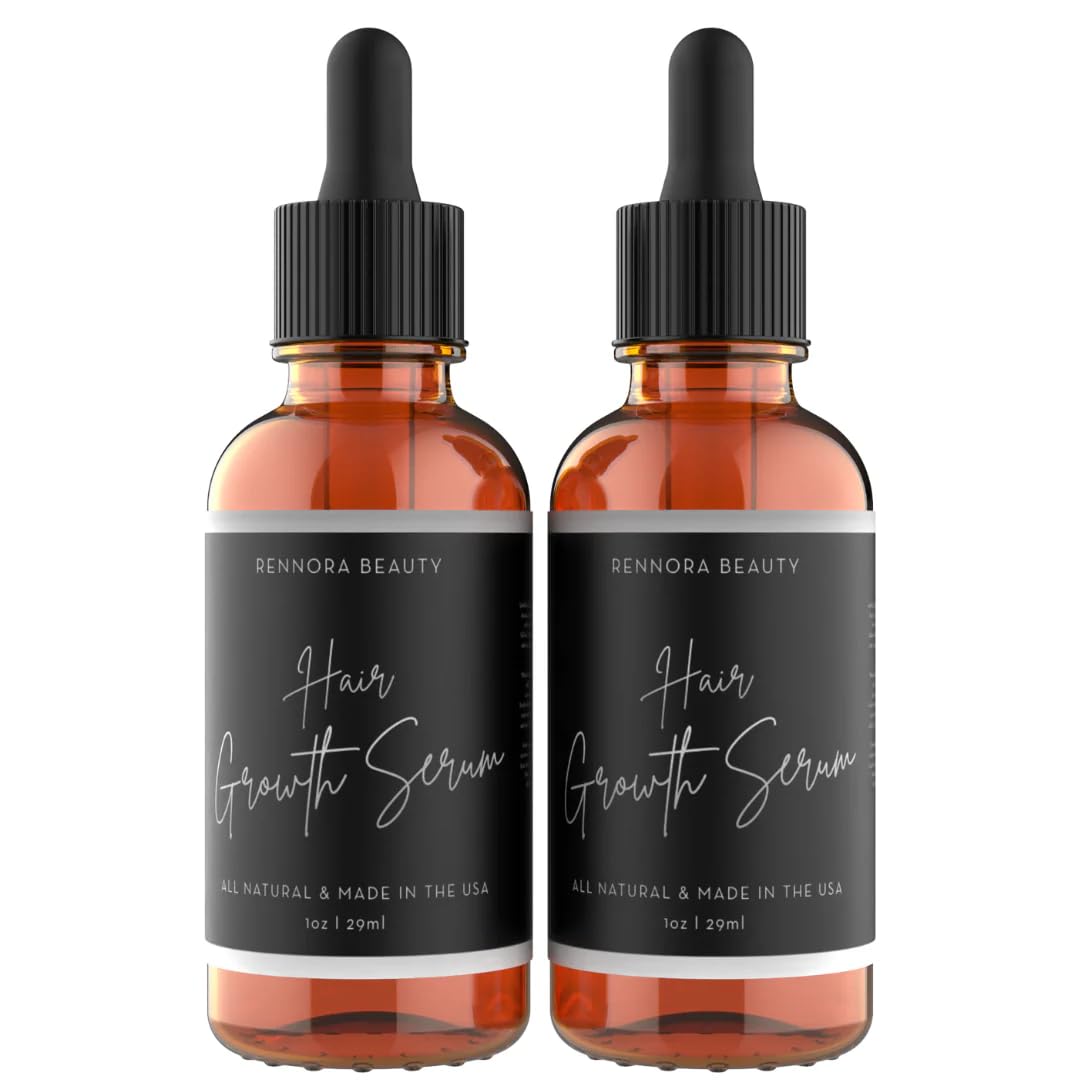 Sérum Rennora Beauty en flacon prêt à être utilisé pour la croissance capillaire.