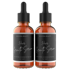 Sérum Rennora Beauty en flacon prêt à être utilisé pour la croissance capillaire.