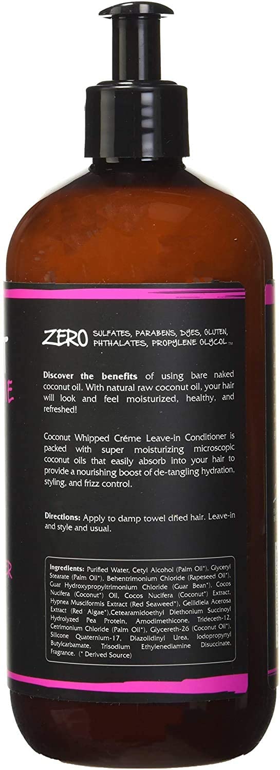 Textura cremosa de coco de RENPURE, aplicación suave para cabello sedoso.