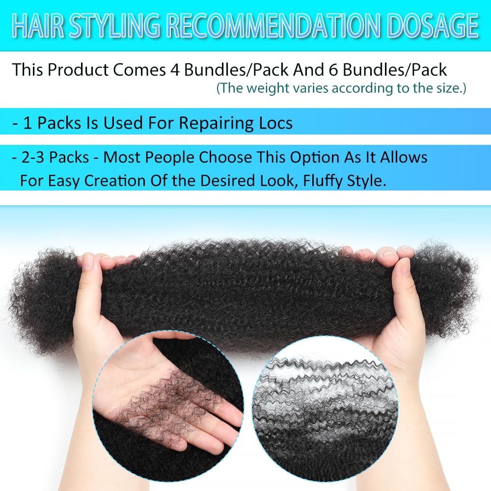 Renyarch textura natural Afro Kinky para peinados versátiles.