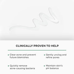 Replenix BP Acne Face Wash, espuma-cremosa para limpieza profunda de poros.