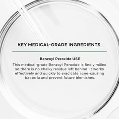 Replenix BP Acne Face Wash, poros-refinados con limpieza suave para piel sensible.
