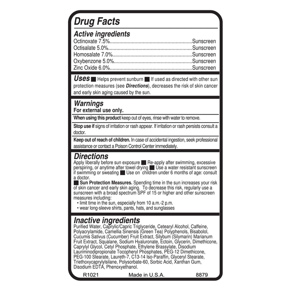 Replenix protège UVA/UVB grâce au zinc et aux antioxydants.