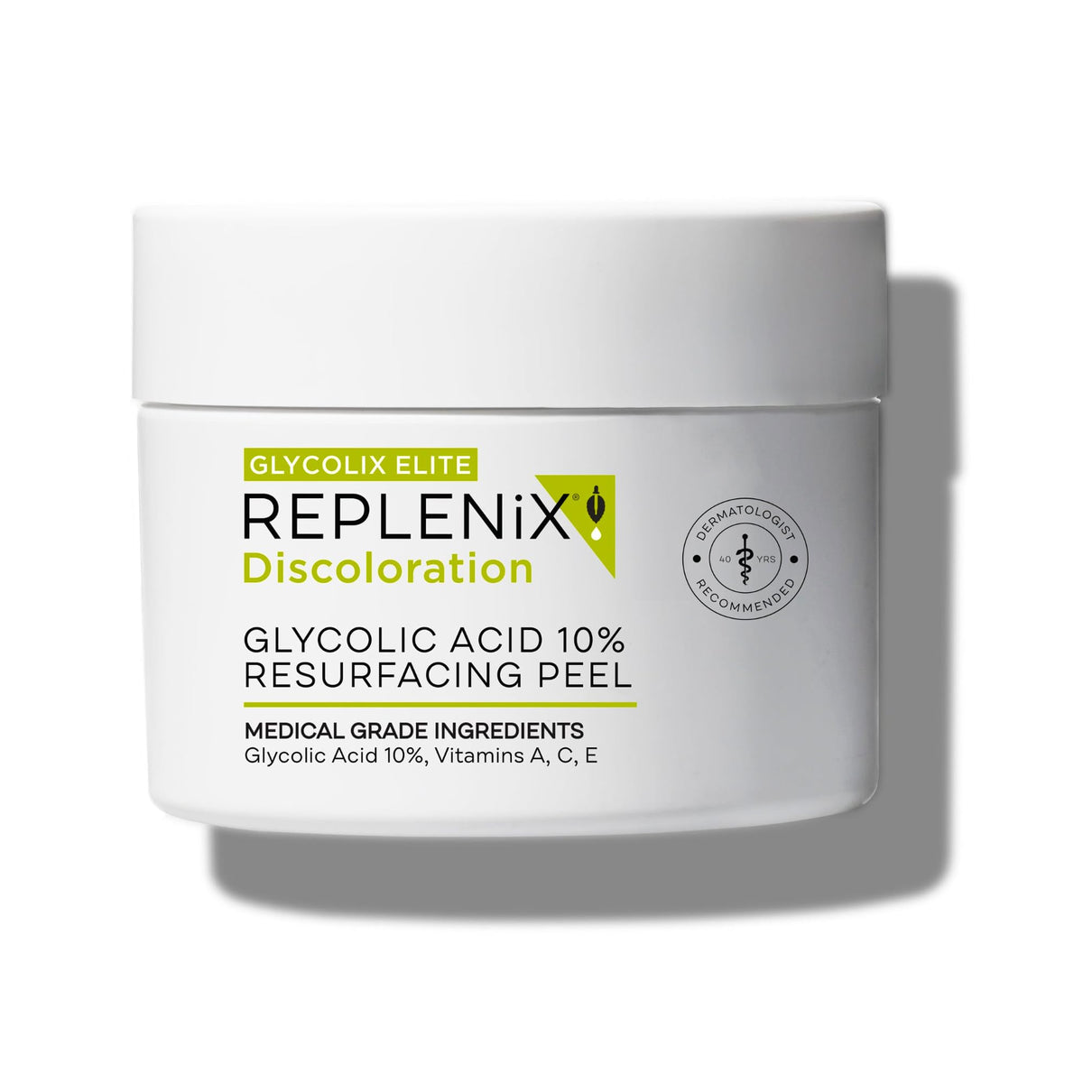 Replenix Glycolic 10% – toallitas exfoliantes – promueven tono uniforme y piel suave.