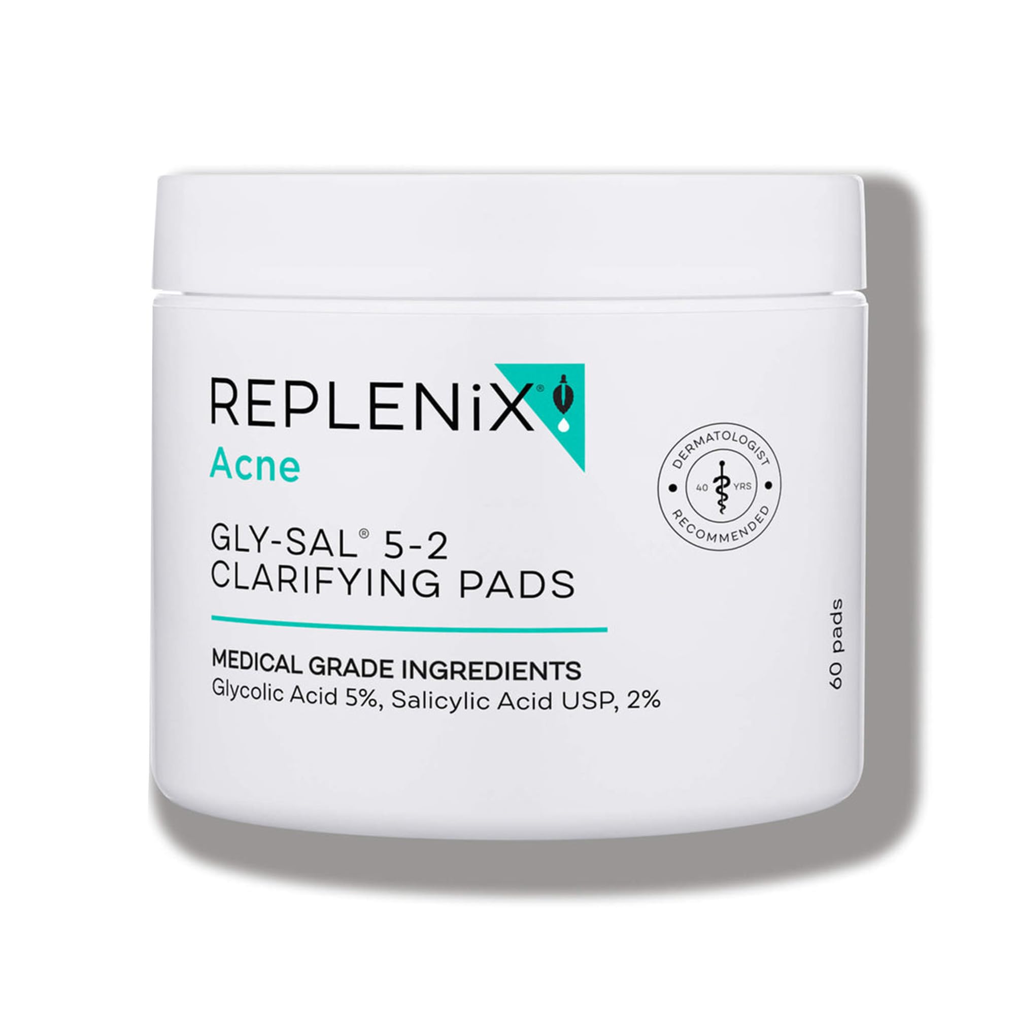 Discos exfoliantes Replenix Gly-Sal para limpiar poros y controlar brillos.
