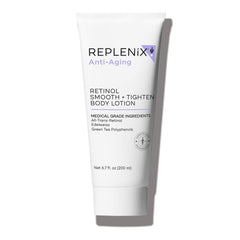 Replenix Retinol Smooth + Tighten: botella en primer plano para piel visiblemente más firme.