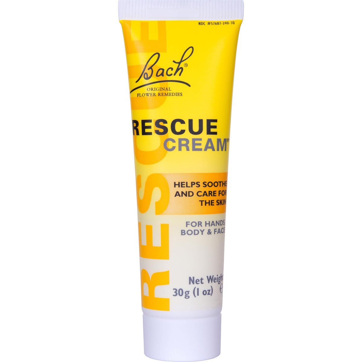 RESCUE Crema envase 30 g: hidratación diaria para manos, rostro y cuerpo.