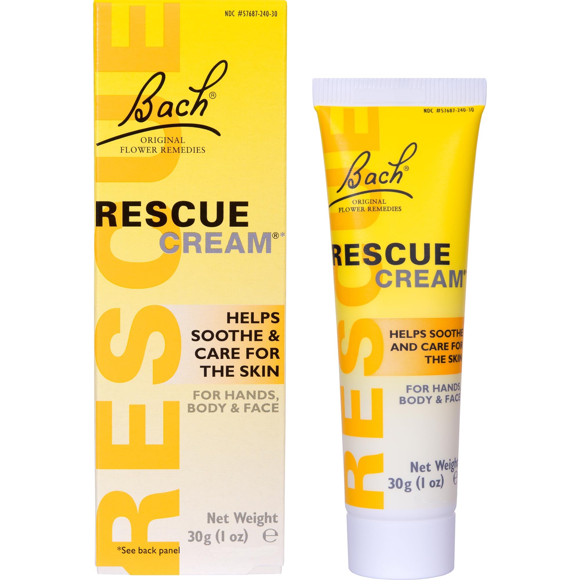 RESCUE Crema para rostro: cuidado suave y absorción rápida.
