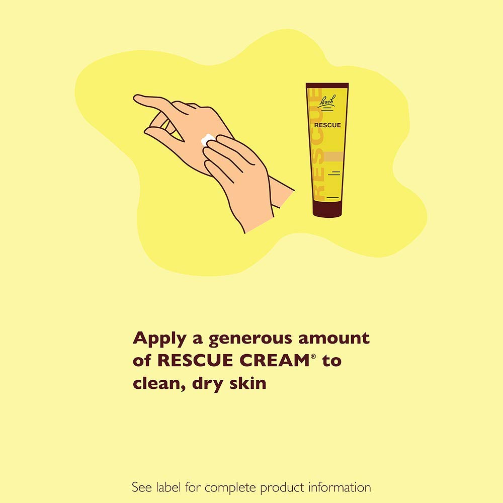 RESCUE Crema sin fragancia: apta para piel sensible.