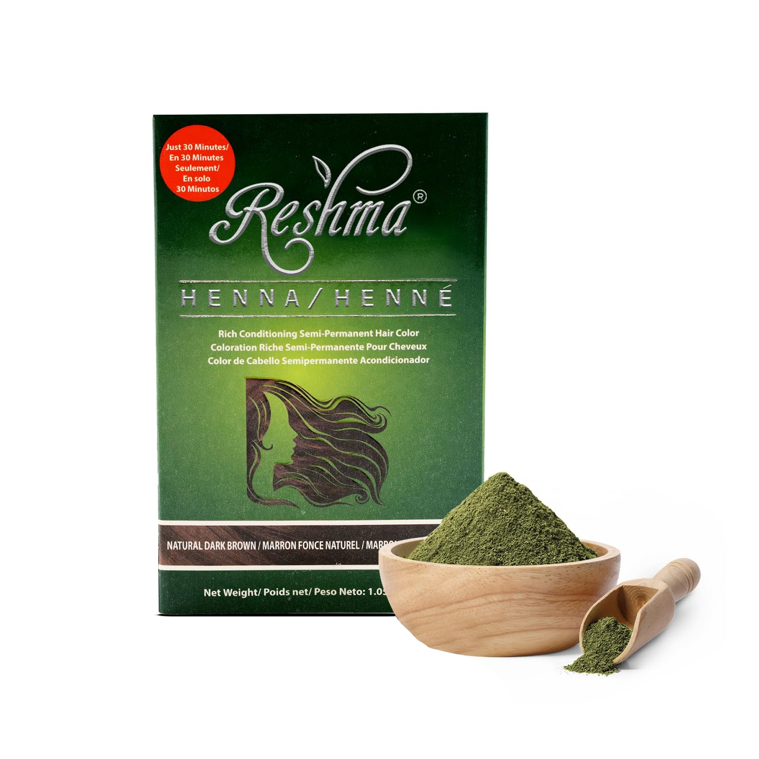 Reshma Beauty polvo henna 30 minutos para color y acondicionamiento