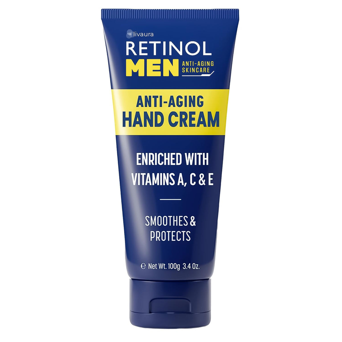 Retinol Crème Mains anti-ride, texture veloutée qui adoucit la peau.