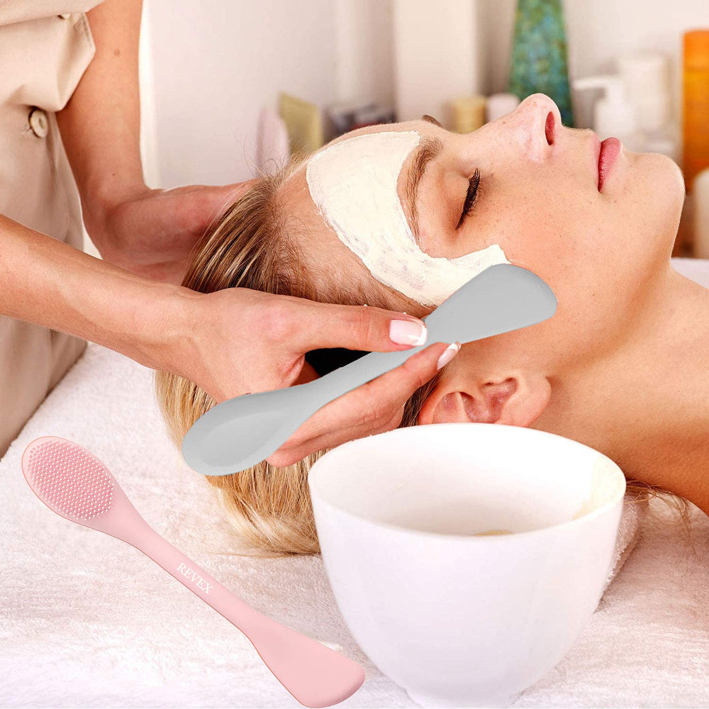 REVEX cabeza flexible de silicona que se adapta a contornos faciales.