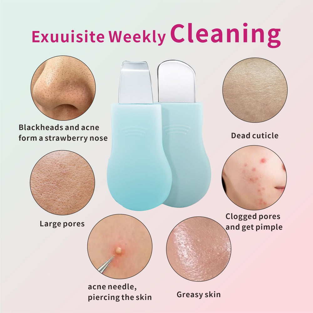 REVEX espátula de silicona ergonómica para exfoliar sin irritación.