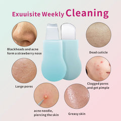 REVEX espátula de silicona ergonómica para exfoliar sin irritación.