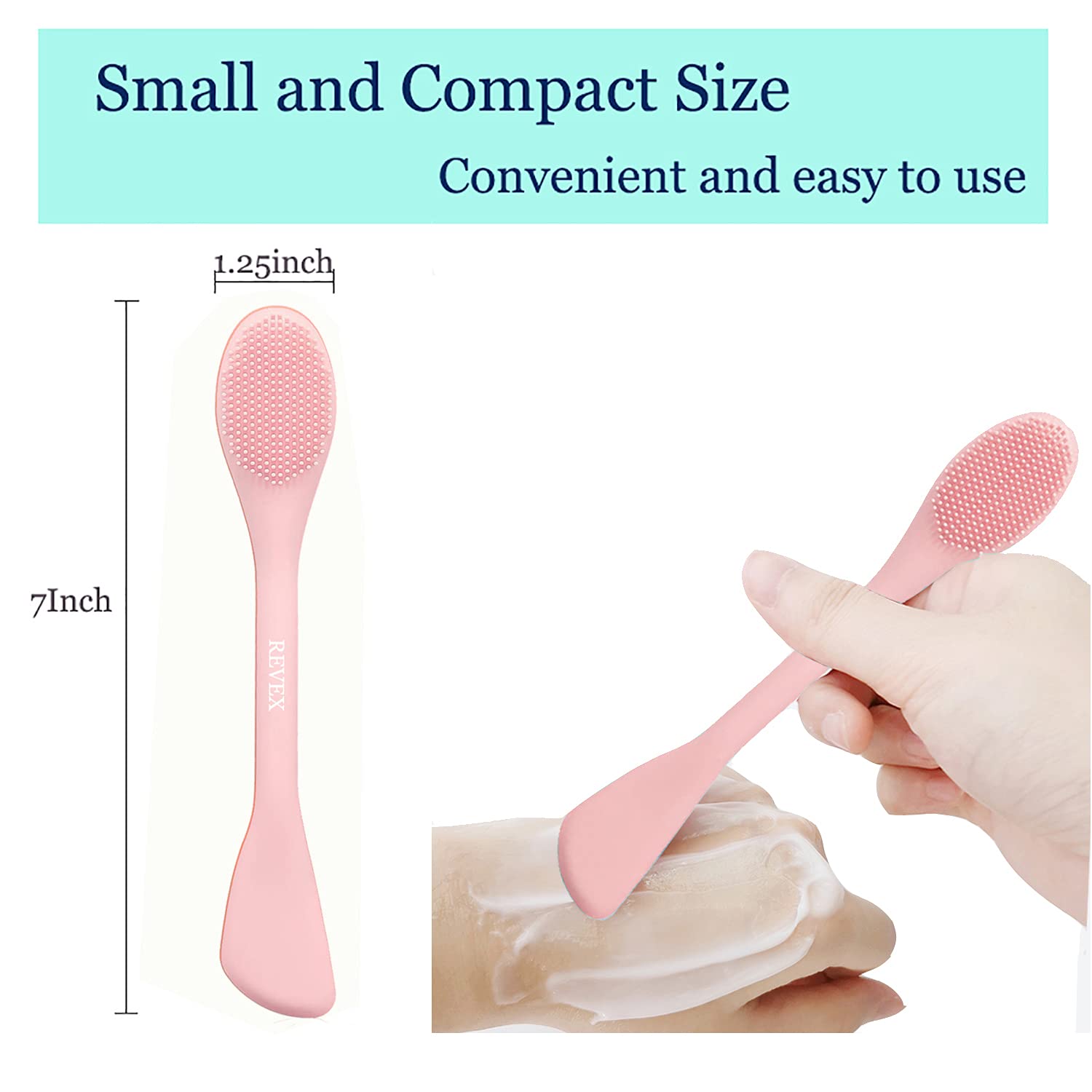 REVEX mango ergonómico de silicona para un agarre cómodo al aplicar gel.