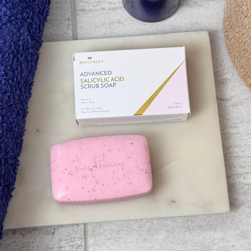 REVITALE barra-exfoliante dermatologicamente probada para piel sensible