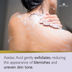 REVITALE ingredientes clave azelaico niacinamida para tono uniforme y piel suave